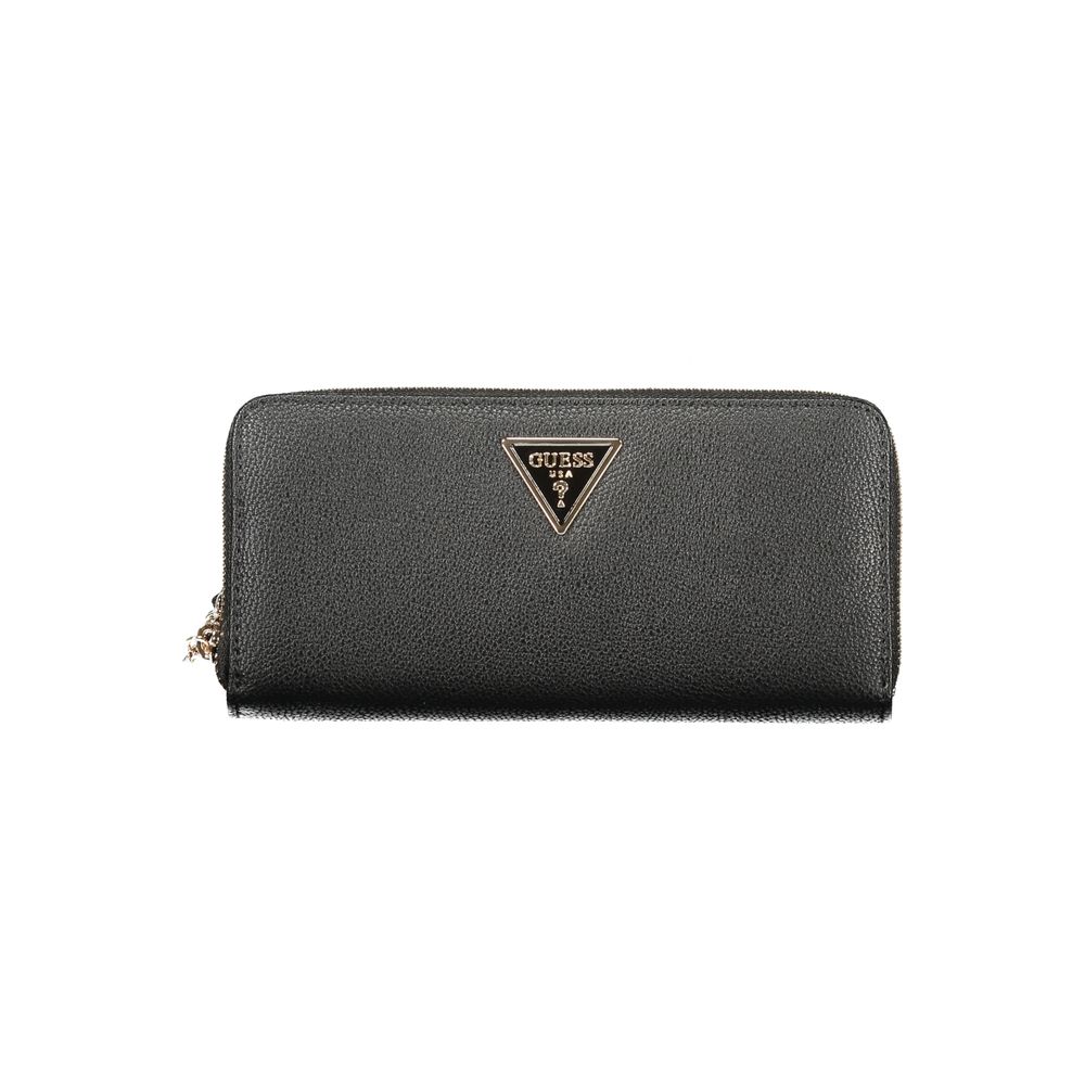 Portefeuille femme Guess Jeans en polyuréthane noir