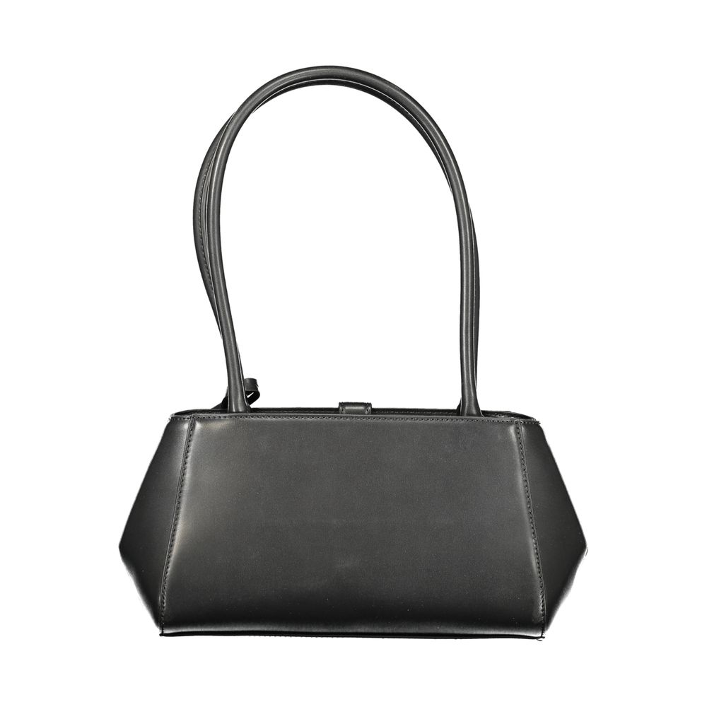 Guess Jeans Nero Poliuretano Borsa a Spalla Donna