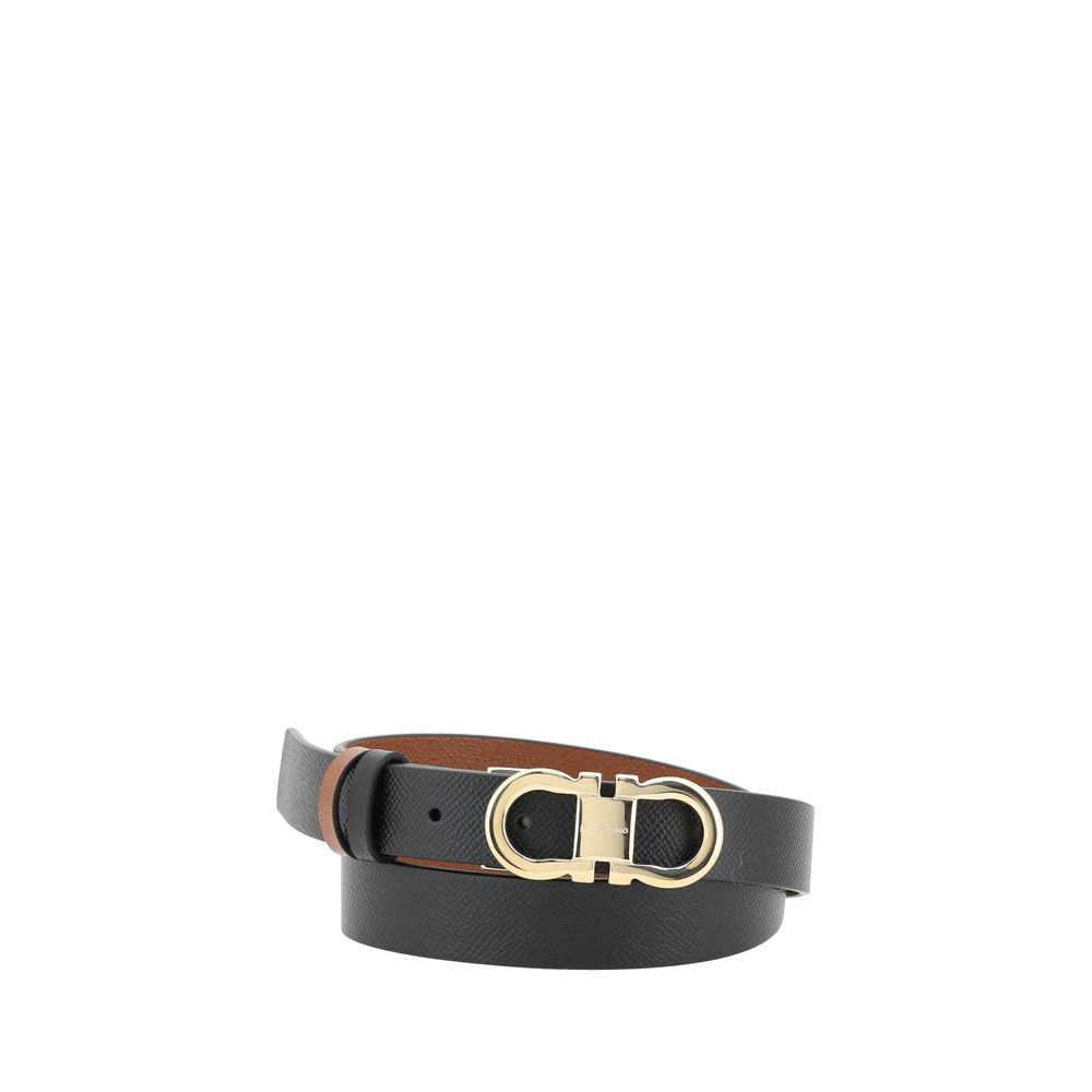 Ceinture en cuir de veau noir Bos Taurus Ferragamo