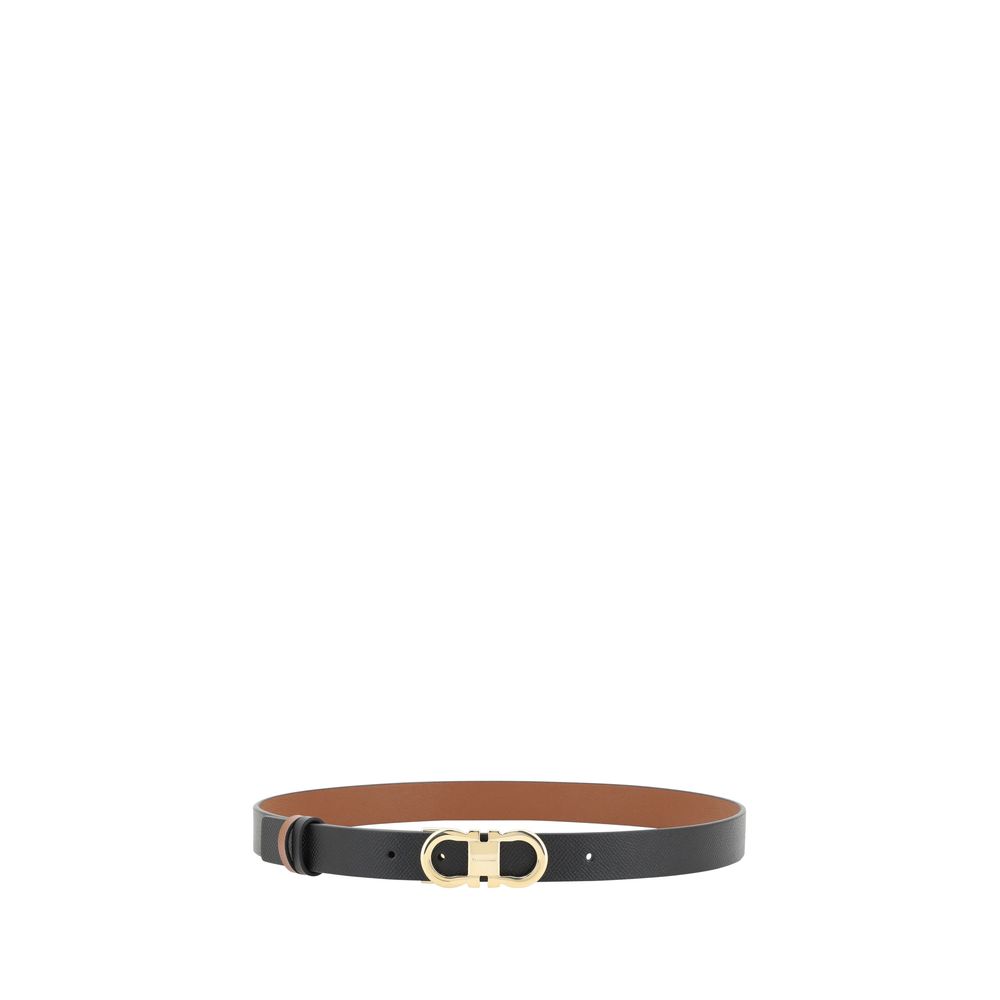 Ceinture en cuir de veau noir Bos Taurus Ferragamo