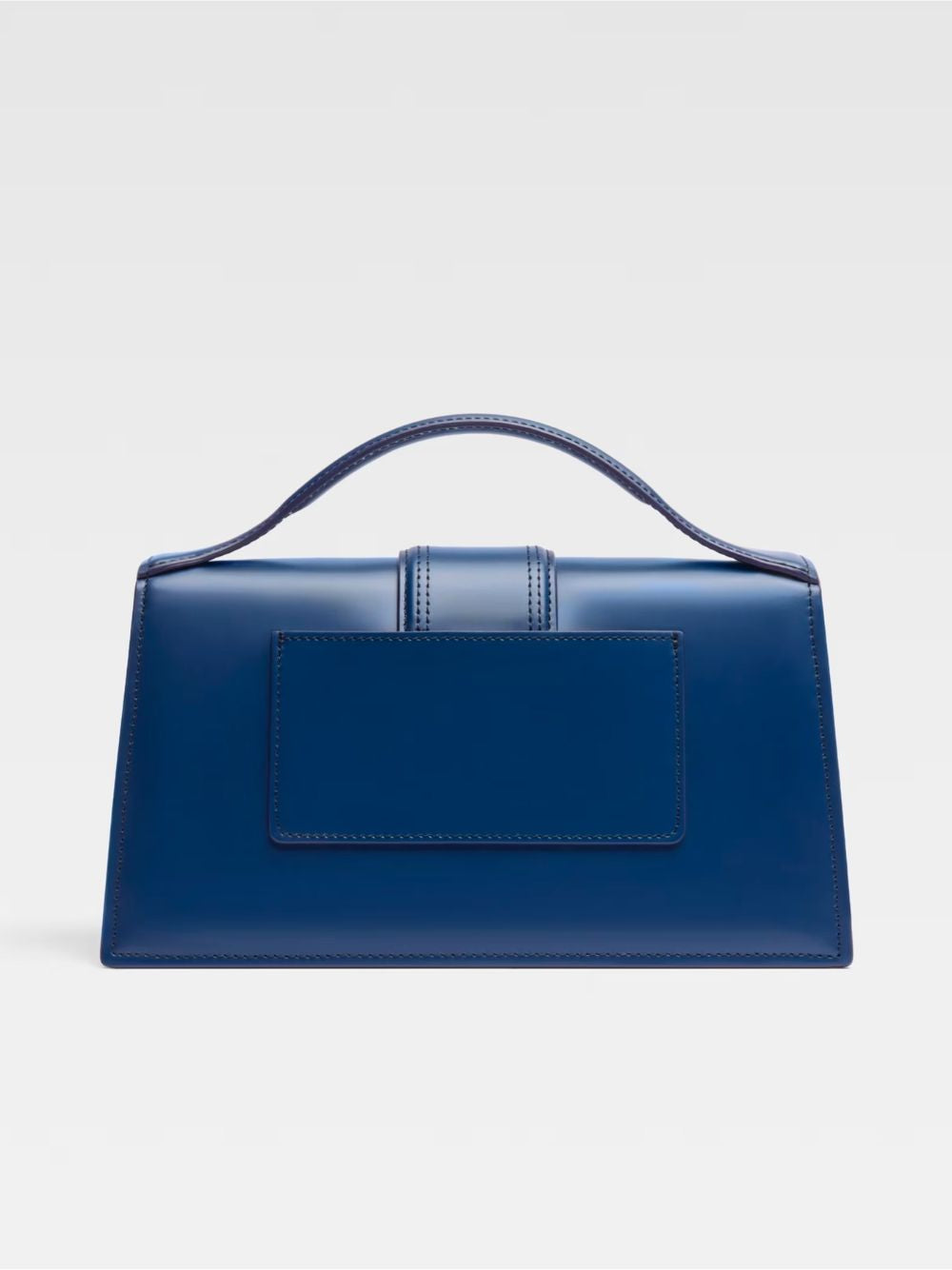 Borsa Jacquemus Le Grand Bambino in Pelle Blu Scuro
