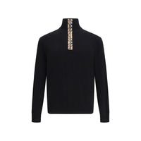 Sweat-shirt en laine noire Burberry