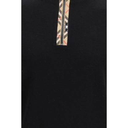 Sweat-shirt en laine noire Burberry