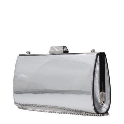 Borsa clutch Jimmy Choo in pelle grigia