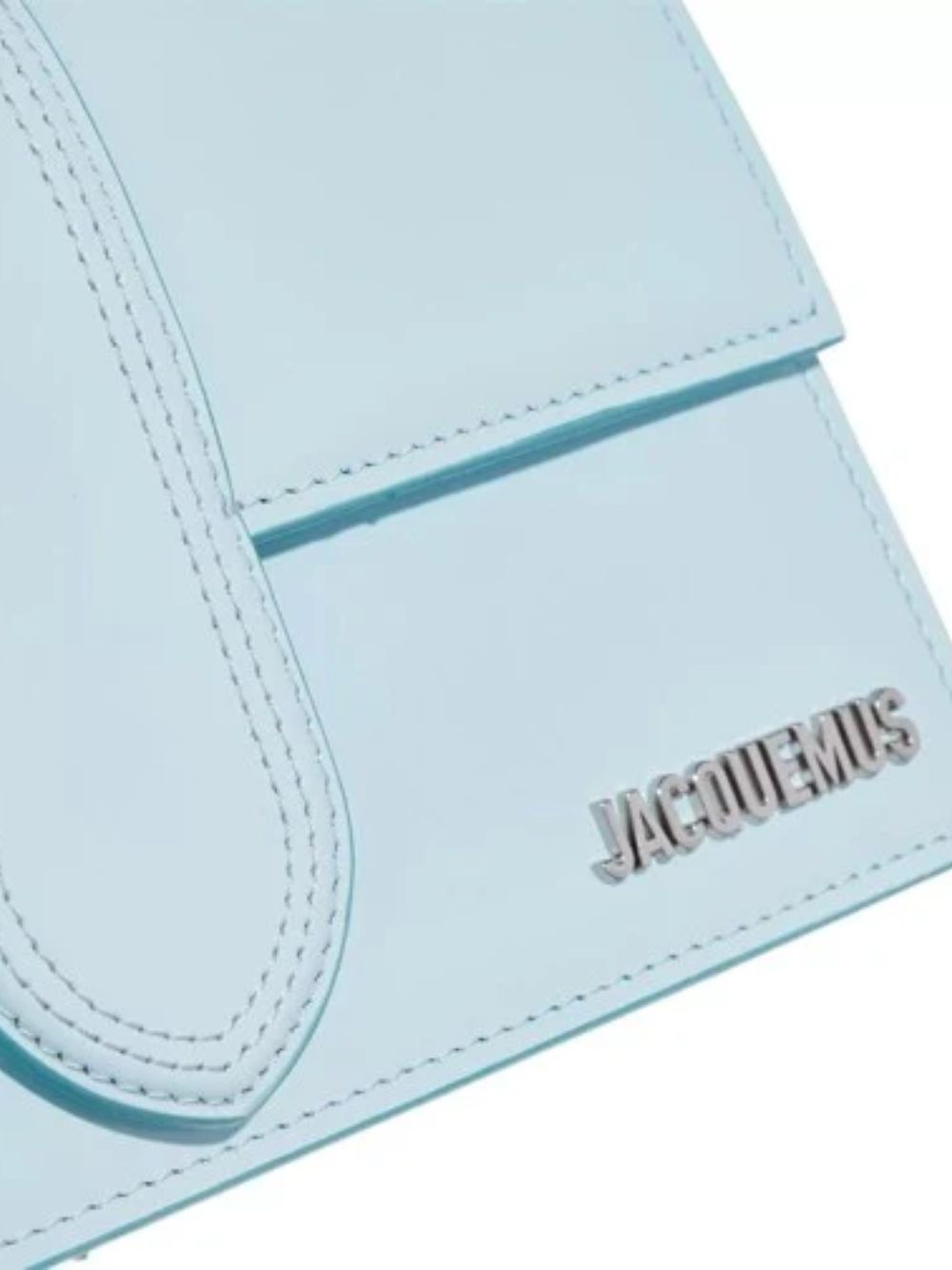 Sac à main Le Grand Bambino en cuir bleu pâle Jacquemus
