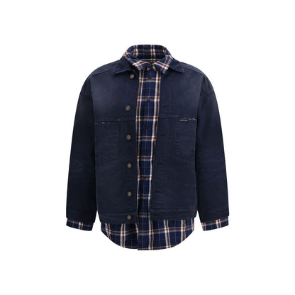 Giacca Balenciaga in denim di cotone blu