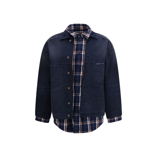 Giacca Balenciaga in denim di cotone blu