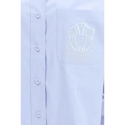 Thom Browne Camicia Fantasia in Cotone Blu