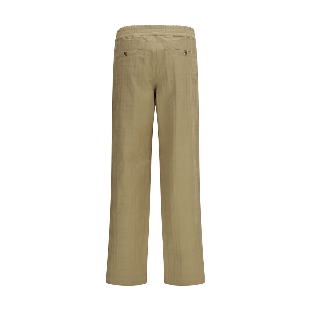 Pantaloni Casual Burberry Beige in Cotone