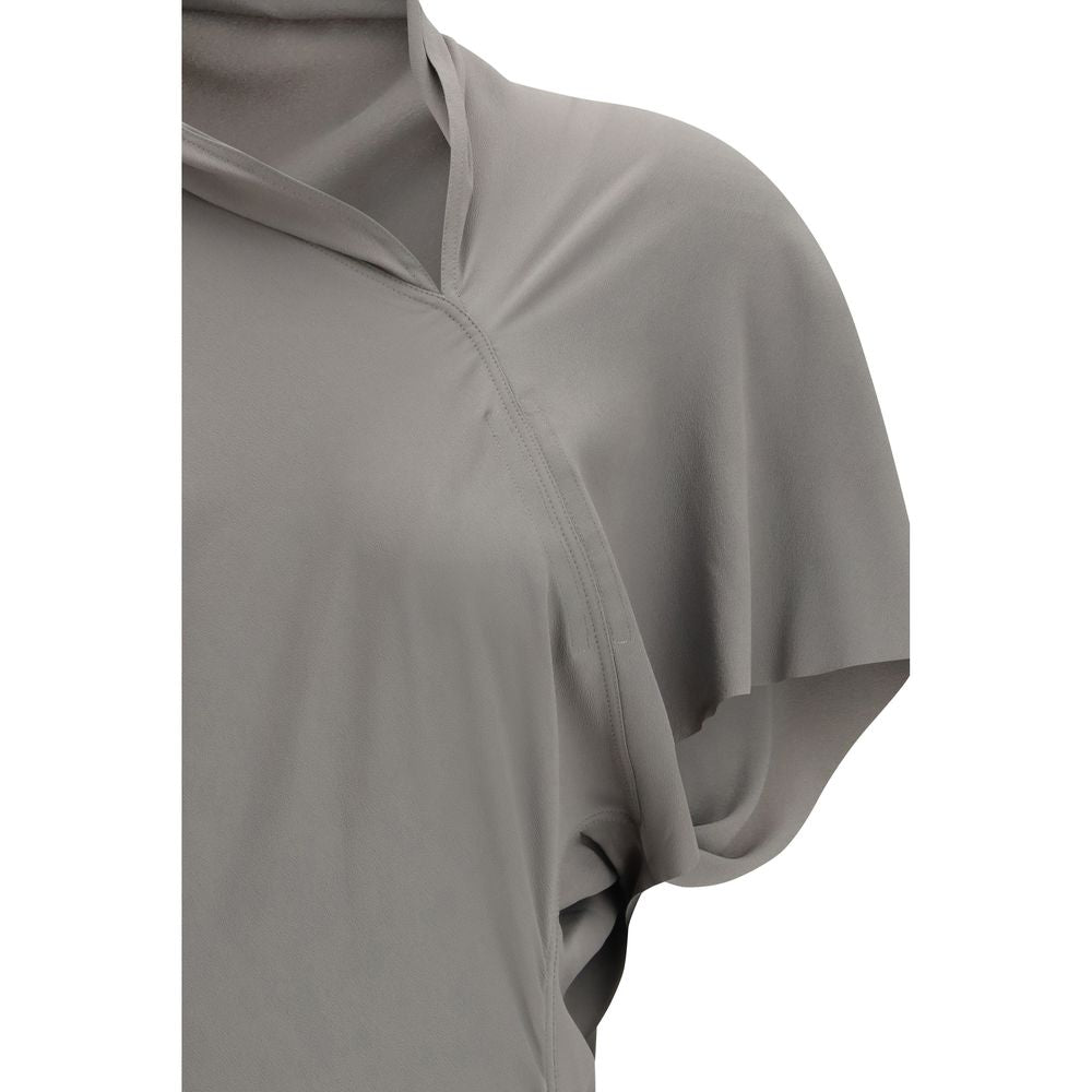 Robe décontractée Rick Owens en acétate gris