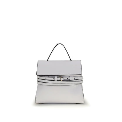 Sac à main Moschino en cuir de veau blanc Bos Taurus