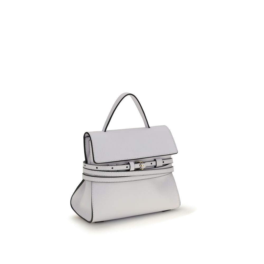 Sac à main Moschino en cuir de veau blanc Bos Taurus