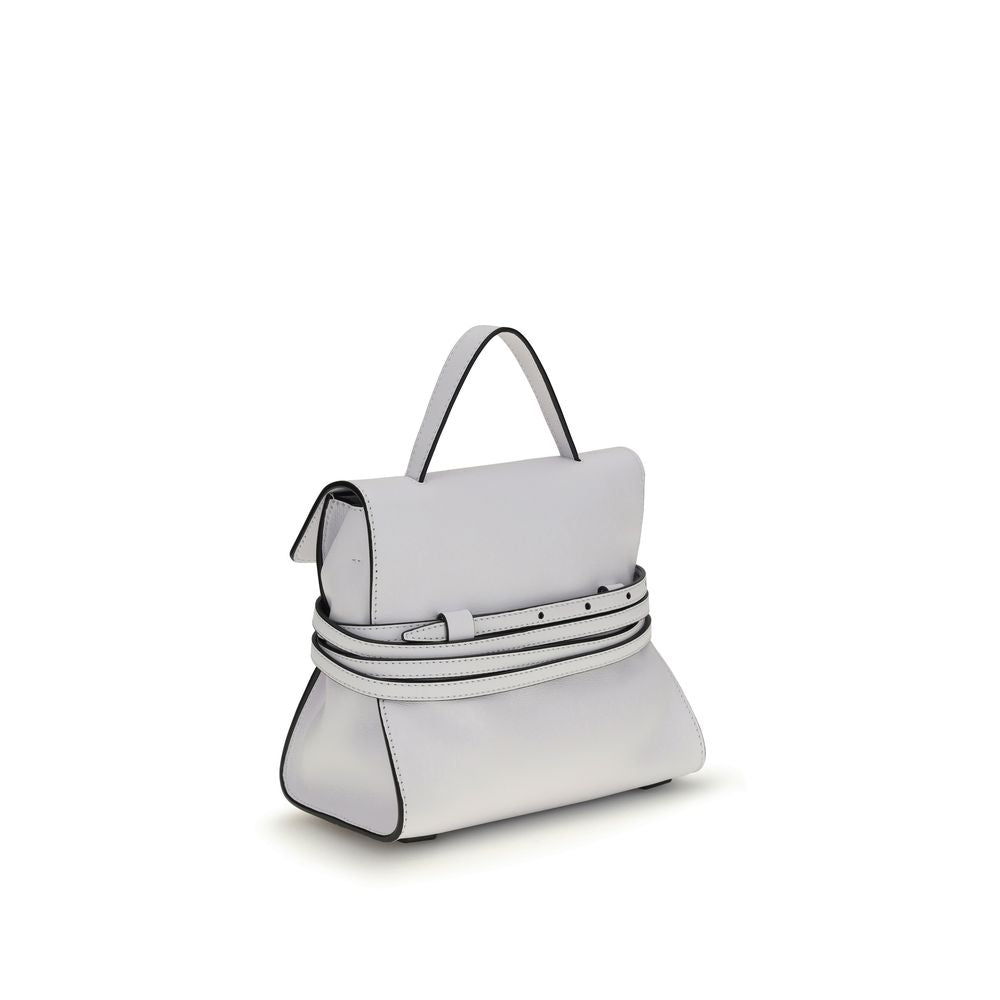 Sac à main Moschino en cuir de veau blanc Bos Taurus