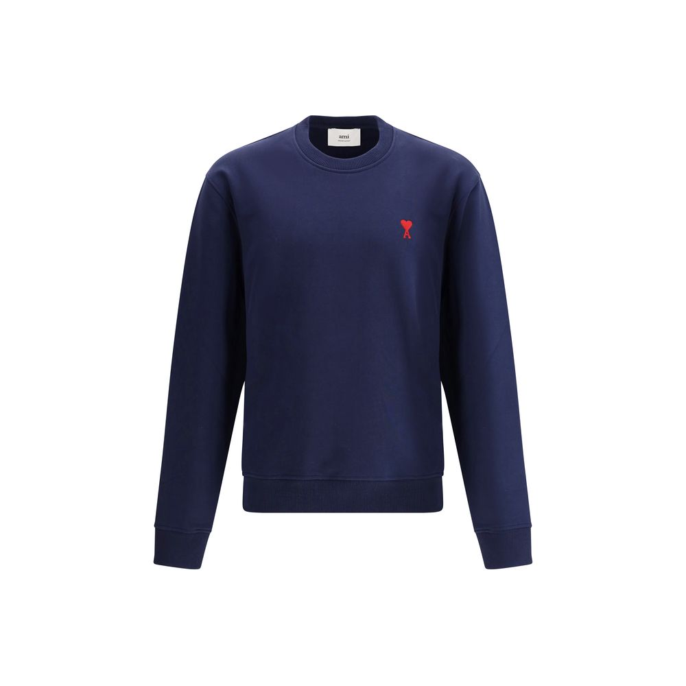 Felpa Ami Paris in cotone blu