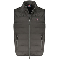 Norvegia 1963 Gilet da uomo in poliestere nero