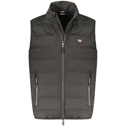 Norvegia 1963 Gilet da uomo in poliestere nero