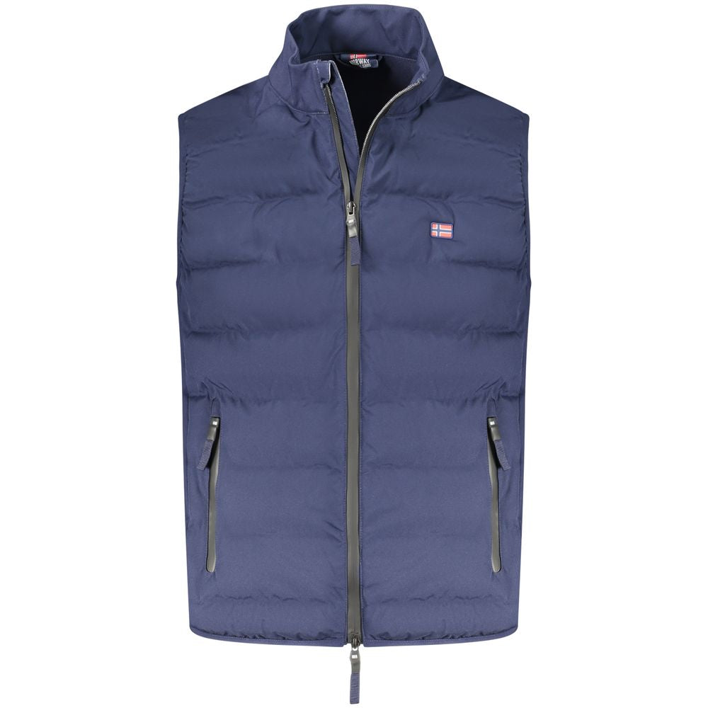 Norvegia 1963 Gilet da uomo in poliestere blu
