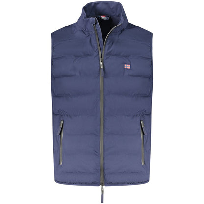 Norvegia 1963 Gilet da uomo in poliestere blu