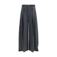 Pantalon décontracté en polyester gris Sacai