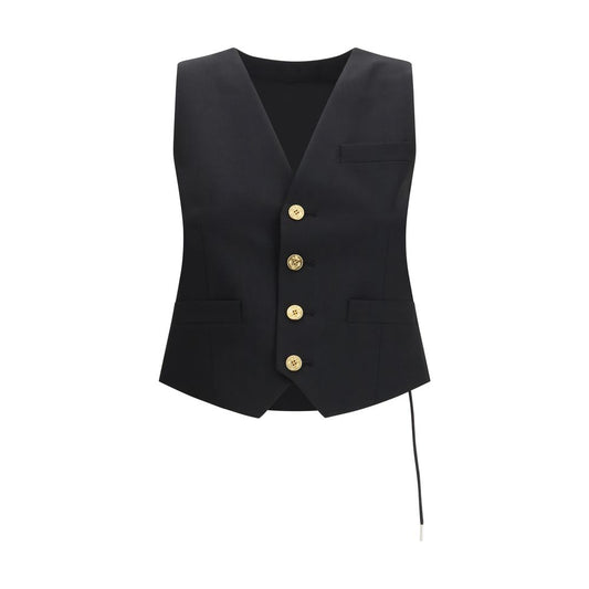 Gilet Sacai nero in poliestere