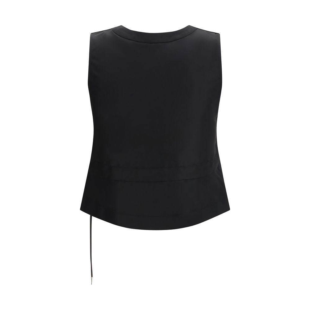 Gilet Sacai en polyester noir