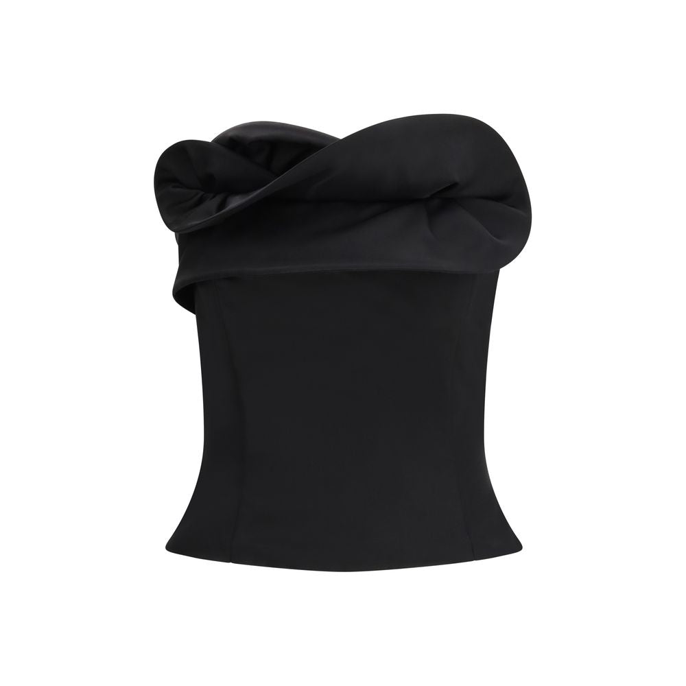 Corset Magda Butrym en Laine Polaire Noire