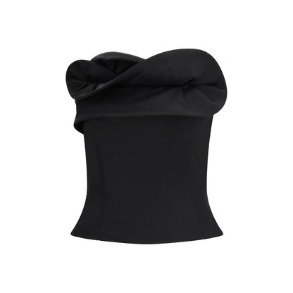 Corset Magda Butrym en Laine Polaire Noire
