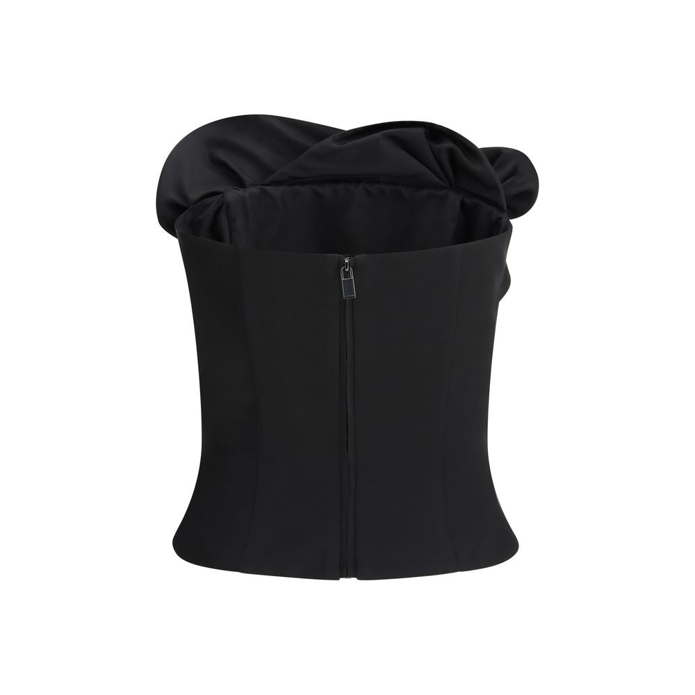 Corset Magda Butrym en Laine Polaire Noire