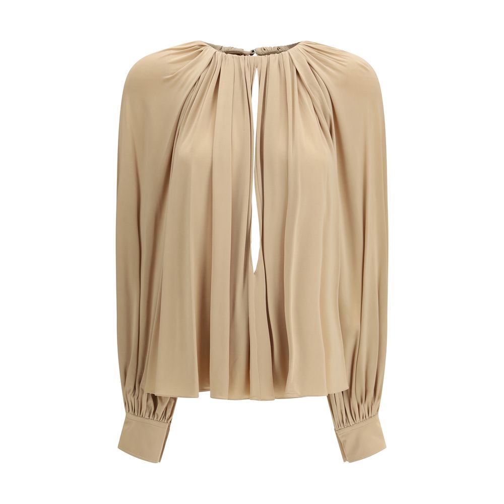 Camicetta in viscosa beige Ferragamo