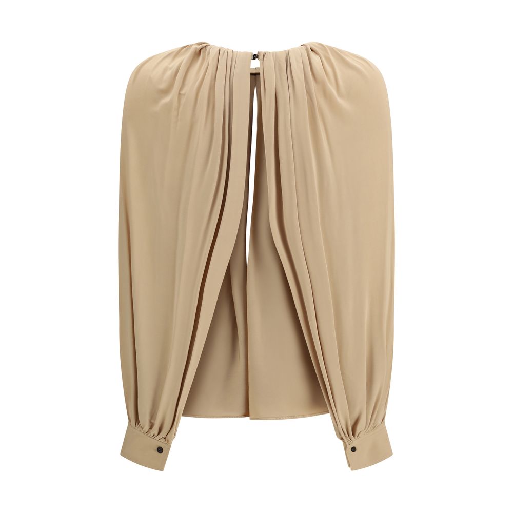 Camicetta in viscosa beige Ferragamo