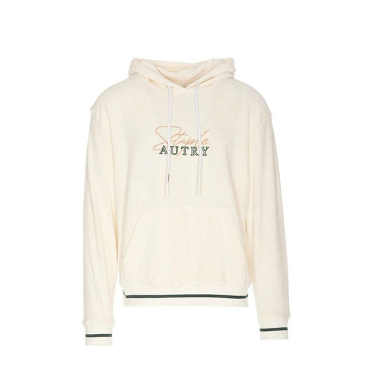 Felpa con cappuccio Autry in cotone bianco