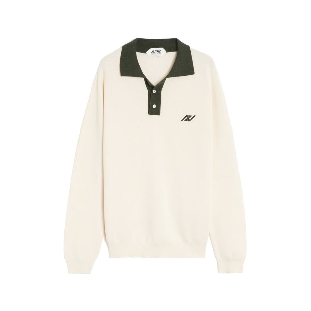 Polo Autry en coton beige