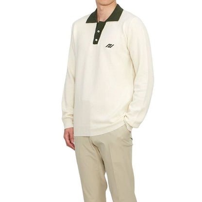 Polo Autry en coton beige