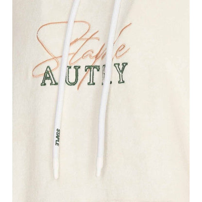 Felpa con cappuccio Autry in cotone bianco