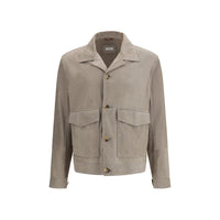 Brunello Cucinelli Abbigliamento in pelle di vitello bicolore Bos Taurus