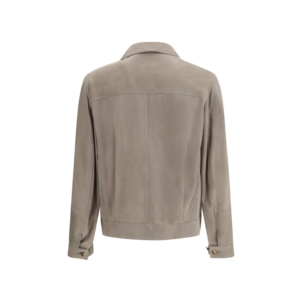 Brunello Cucinelli Abbigliamento in pelle di vitello bicolore Bos Taurus