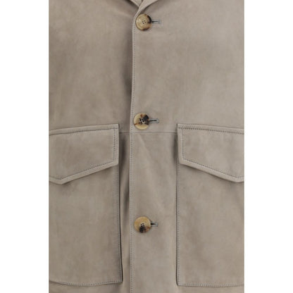 Brunello Cucinelli Abbigliamento in pelle di vitello bicolore Bos Taurus