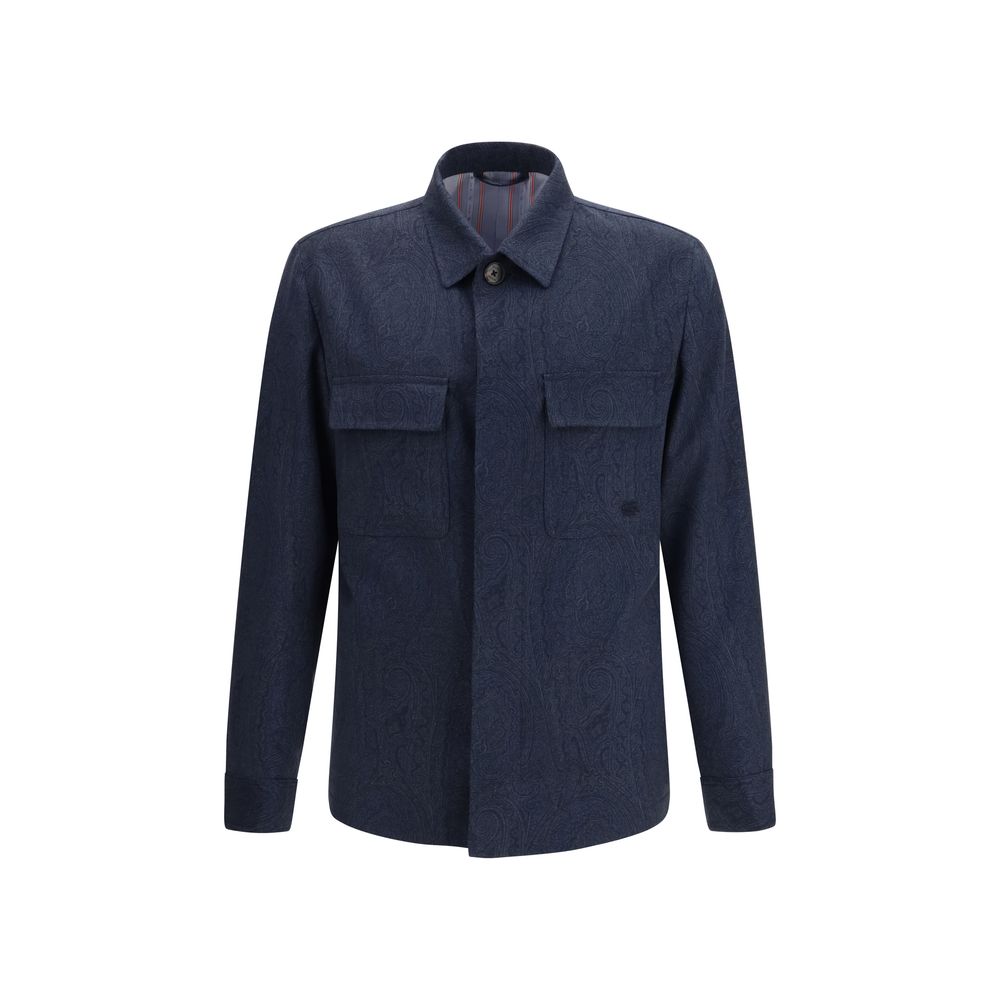 Manteau Etro en laine bleue