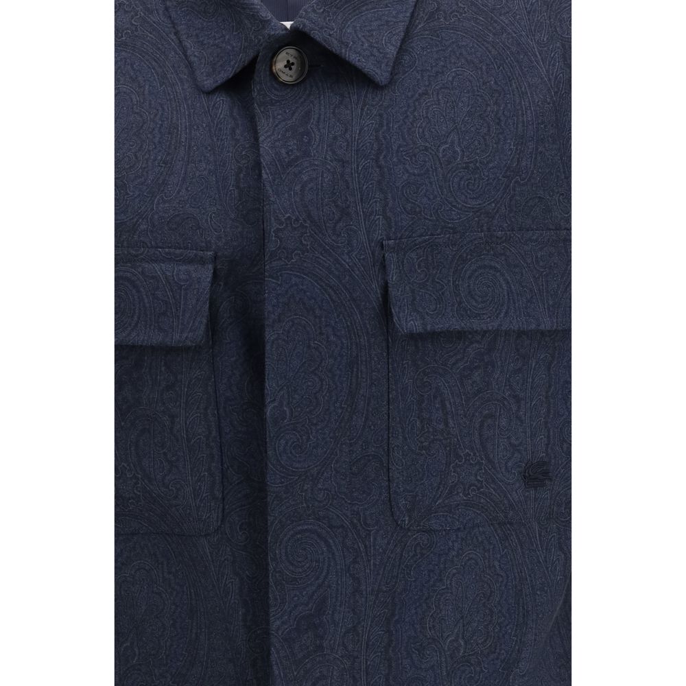 Manteau Etro en laine bleue