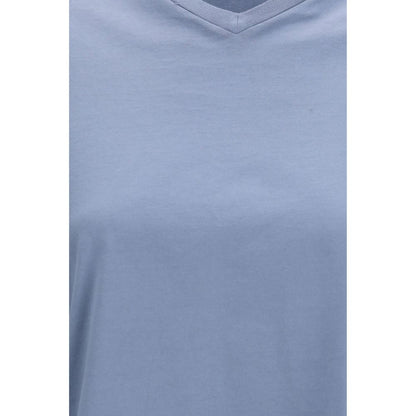 T-shirt en coton bleu RIER