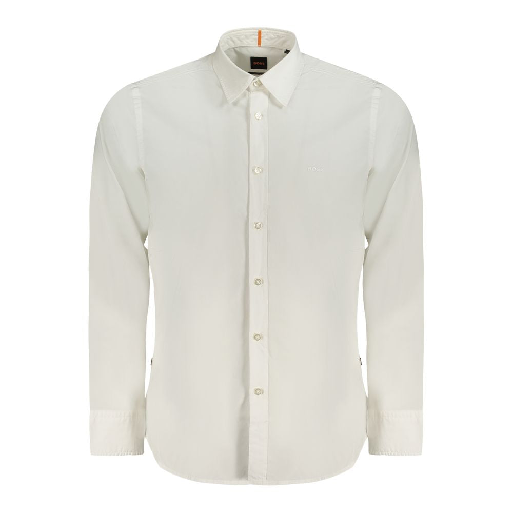 Camicia da uomo Hugo Boss in cotone bianco