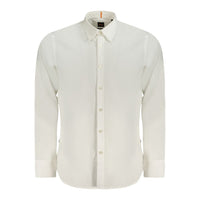 Camicia da uomo Hugo Boss in cotone bianco