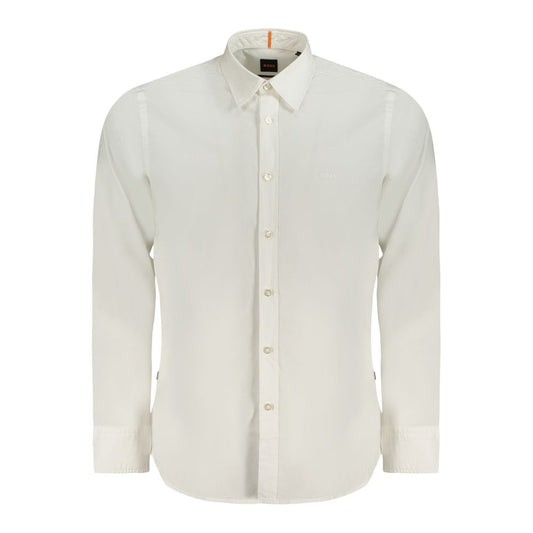 Camicia da uomo Hugo Boss in cotone bianco