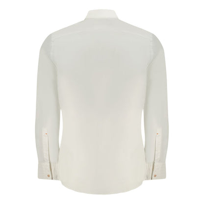 Camicia da uomo Hugo Boss in cotone bianco