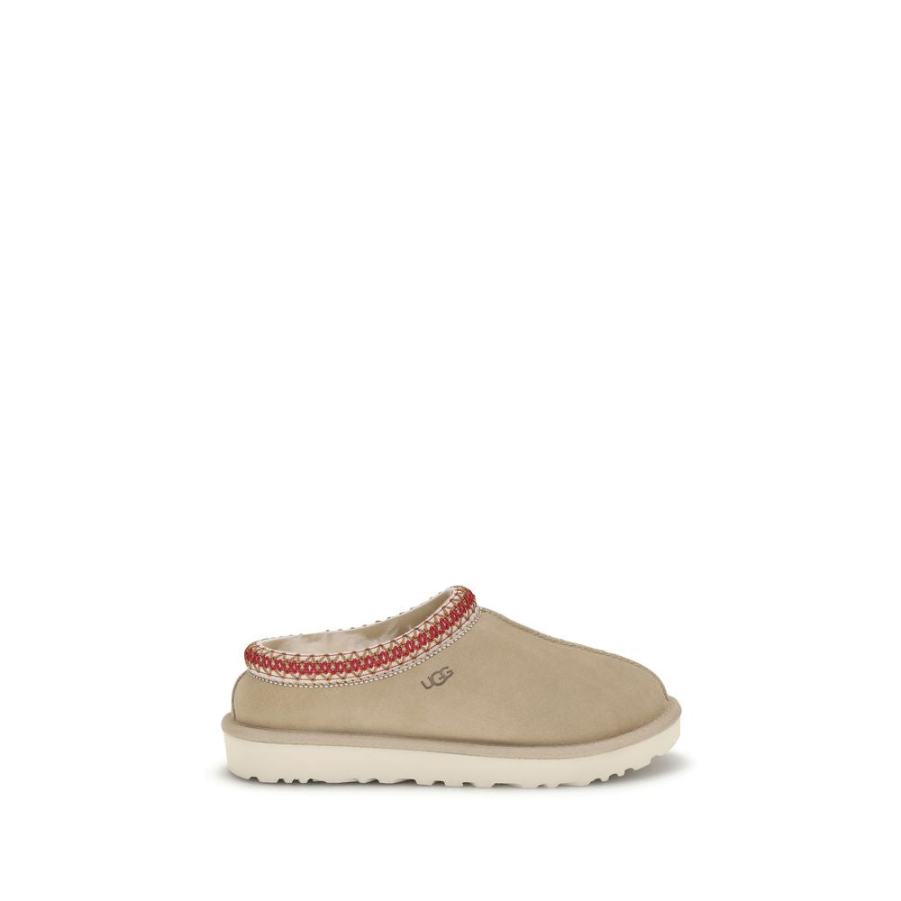 UGG Ciabattine Mules Bos Taurus in Pelle di Vitello Beige