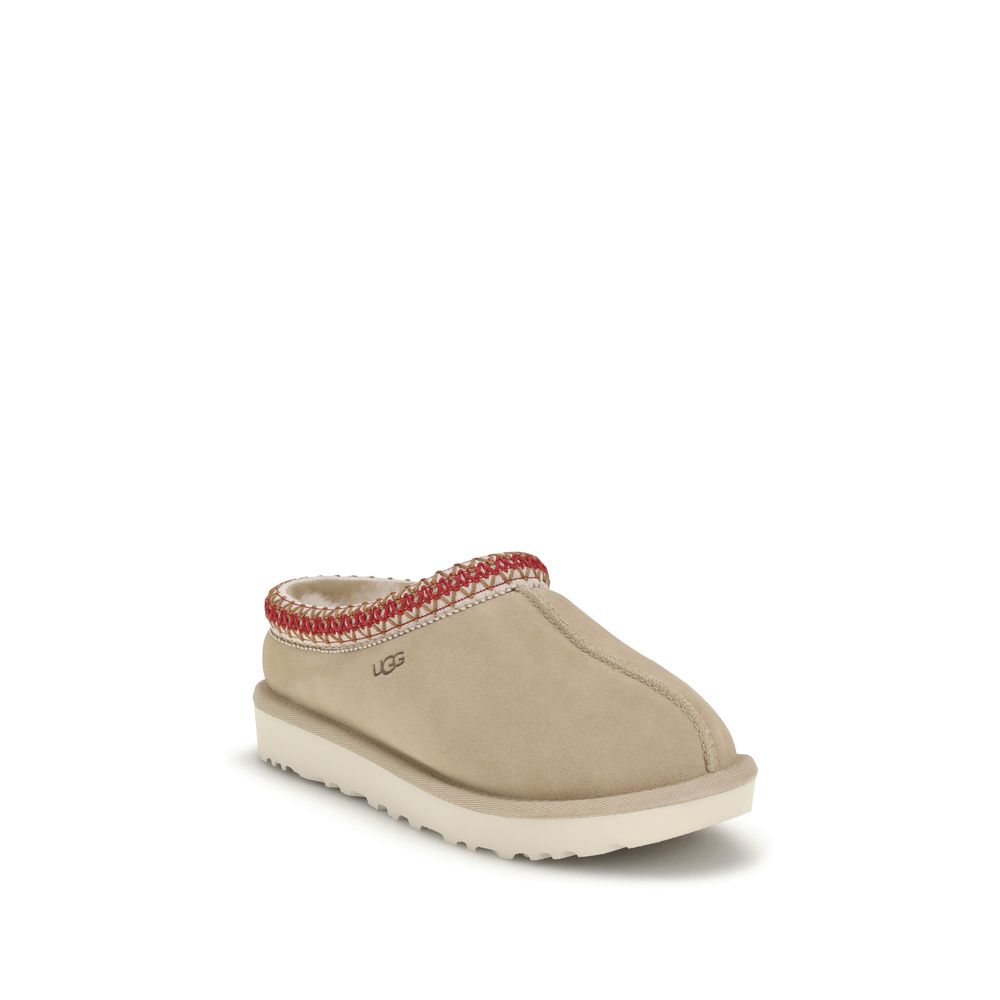UGG Ciabattine Mules Bos Taurus in Pelle di Vitello Beige