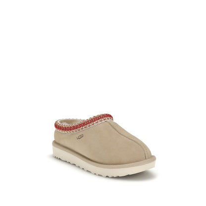 UGG Ciabattine Mules Bos Taurus in Pelle di Vitello Beige