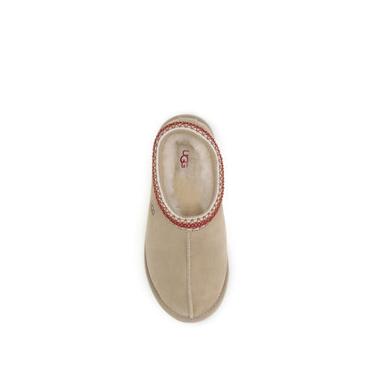 UGG Ciabattine Mules Bos Taurus in Pelle di Vitello Beige