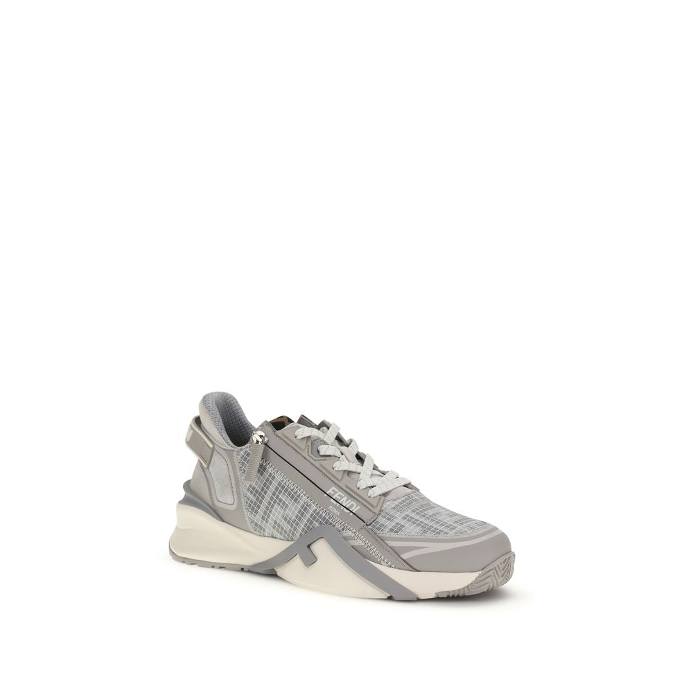 Sneakers sportive Fendi grigie in poliestere