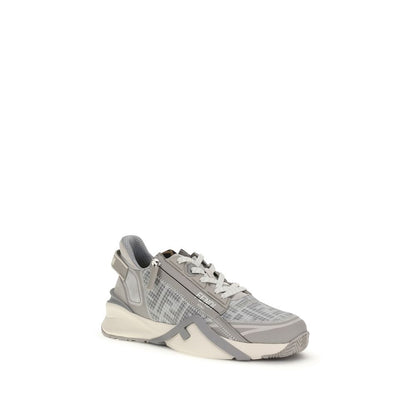 Sneakers sportive Fendi grigie in poliestere